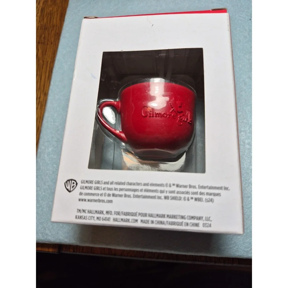 Hallmark Ornament 2024 Gilmore Girls Luke's Coffee Mug Christmas Ornament READ